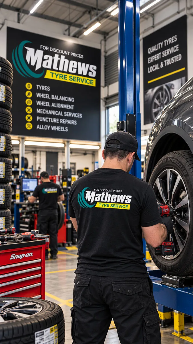 Mathews Tyres workshop servicing